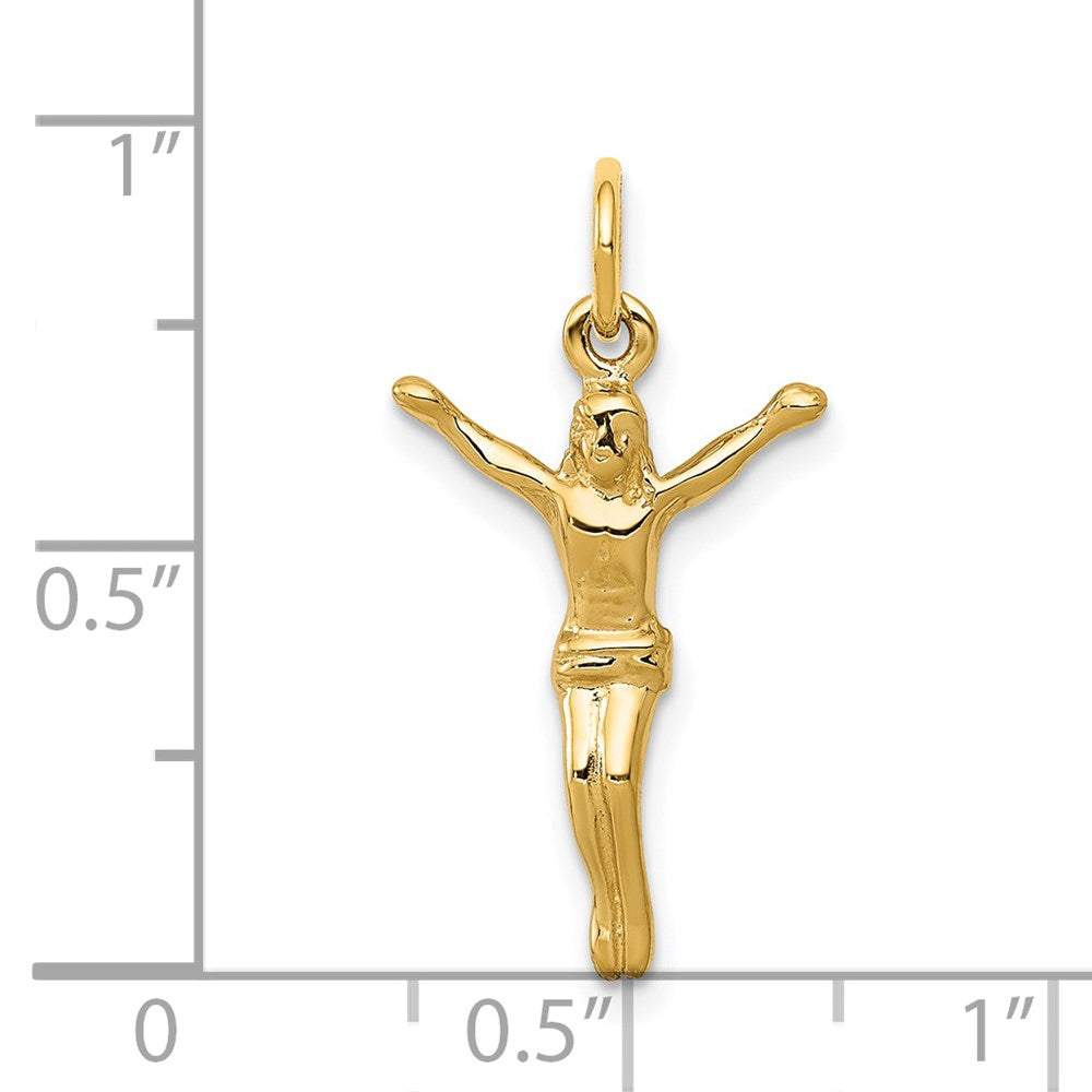 14k Yellow Gold 14 mm Corpus Charm (0.86 grams)