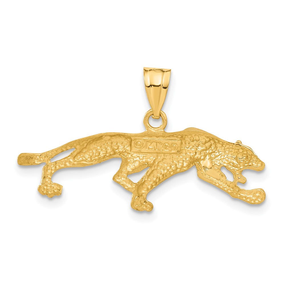 14k Yellow Gold 33 mm Panther Pendant (2.42 grams)