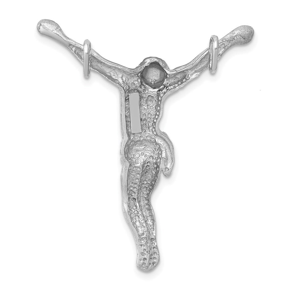 14k White Gold 32 mm Jesus Chain Slide (3.78 grams)