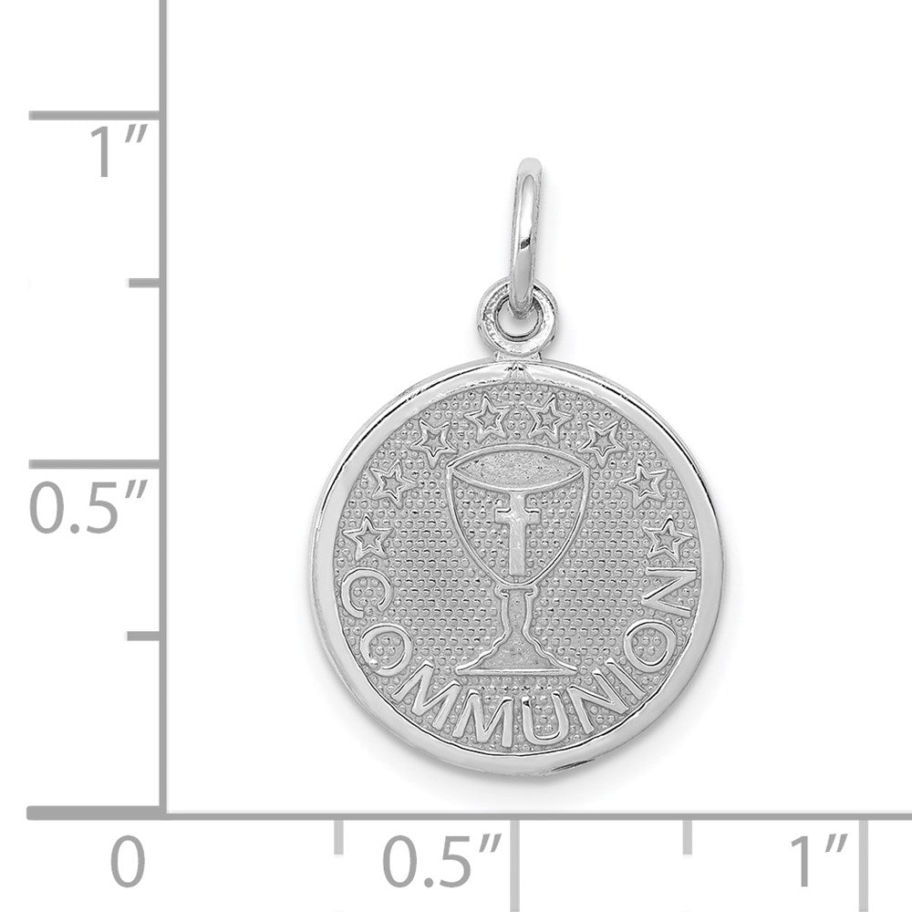 14k White Gold 15 mm nion Charm (1.46 grams)