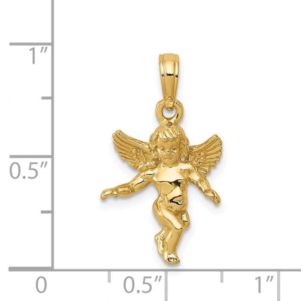 Outlet 14k gold angel pendent