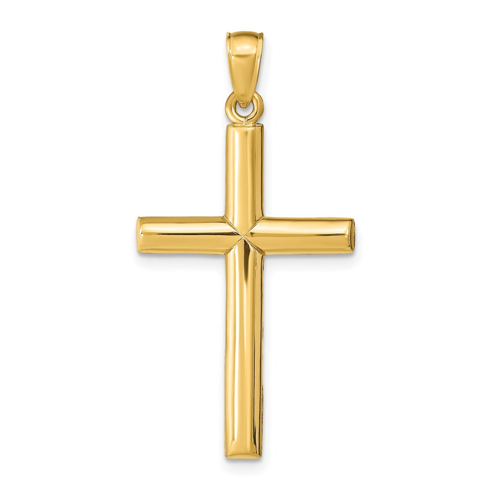 14k Yellow Gold 18 mm Polished Cross Pendant (2.32 grams)