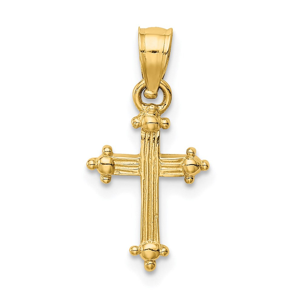 14k Yellow Gold 11 mm Small Cross Charm (0.73 grams)