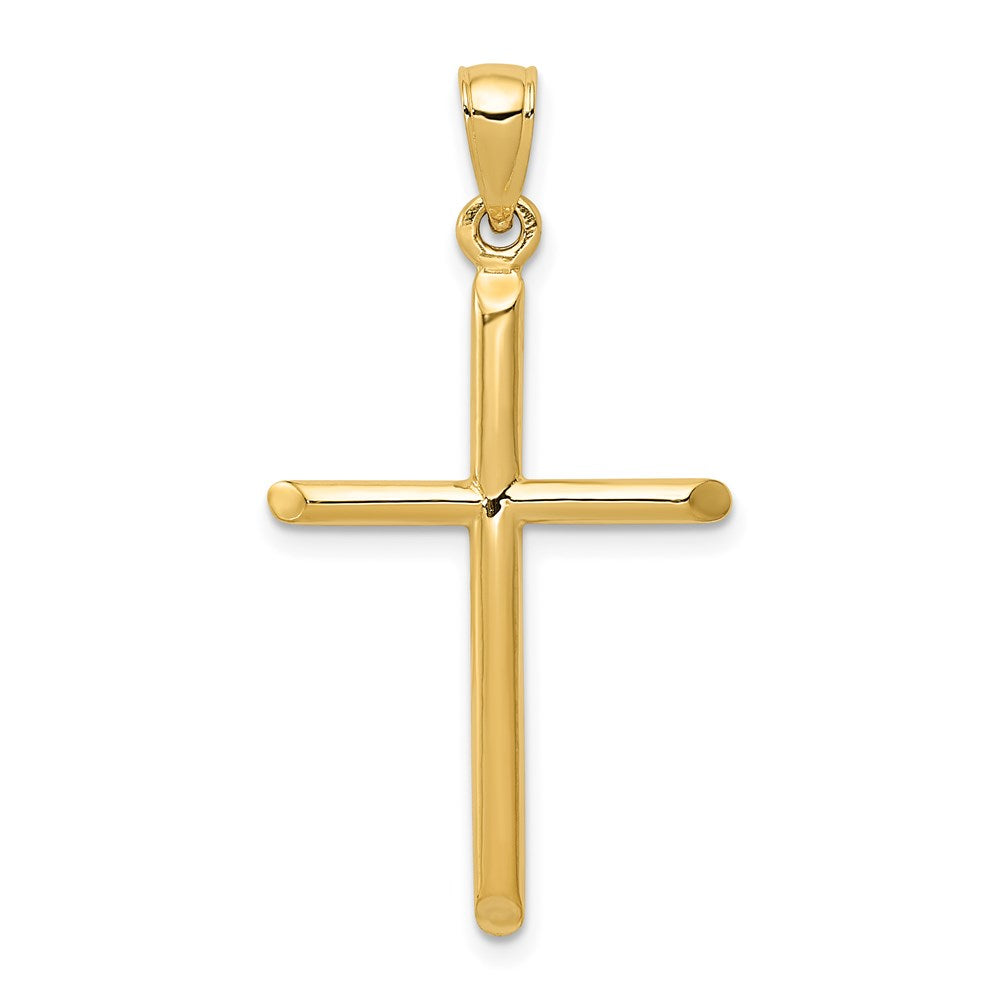 14k Yellow Gold 19 mm Polished Cross Pendant (1.73 grams)