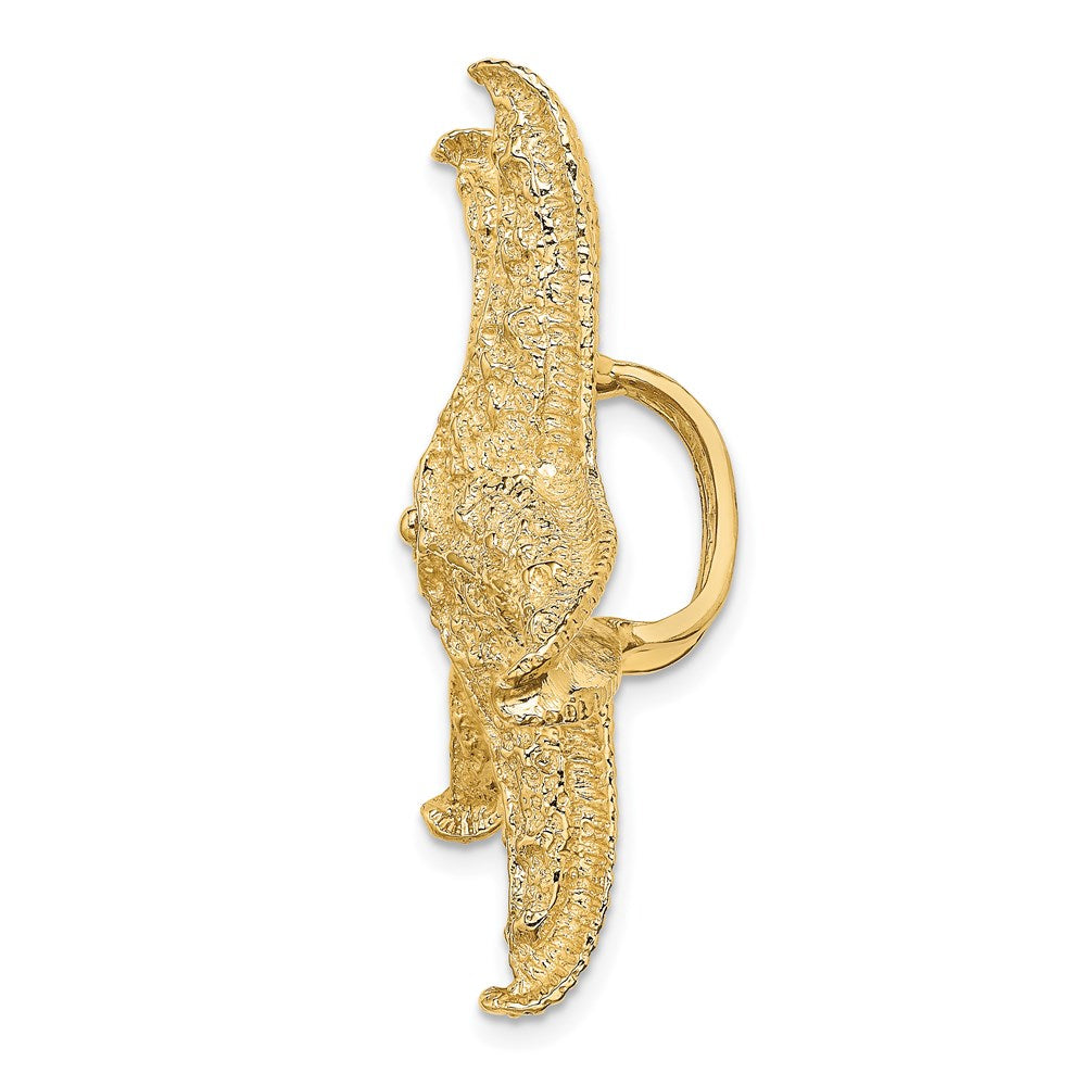 14k Yellow Gold 35.5 mm Starfish Slide (13 grams)