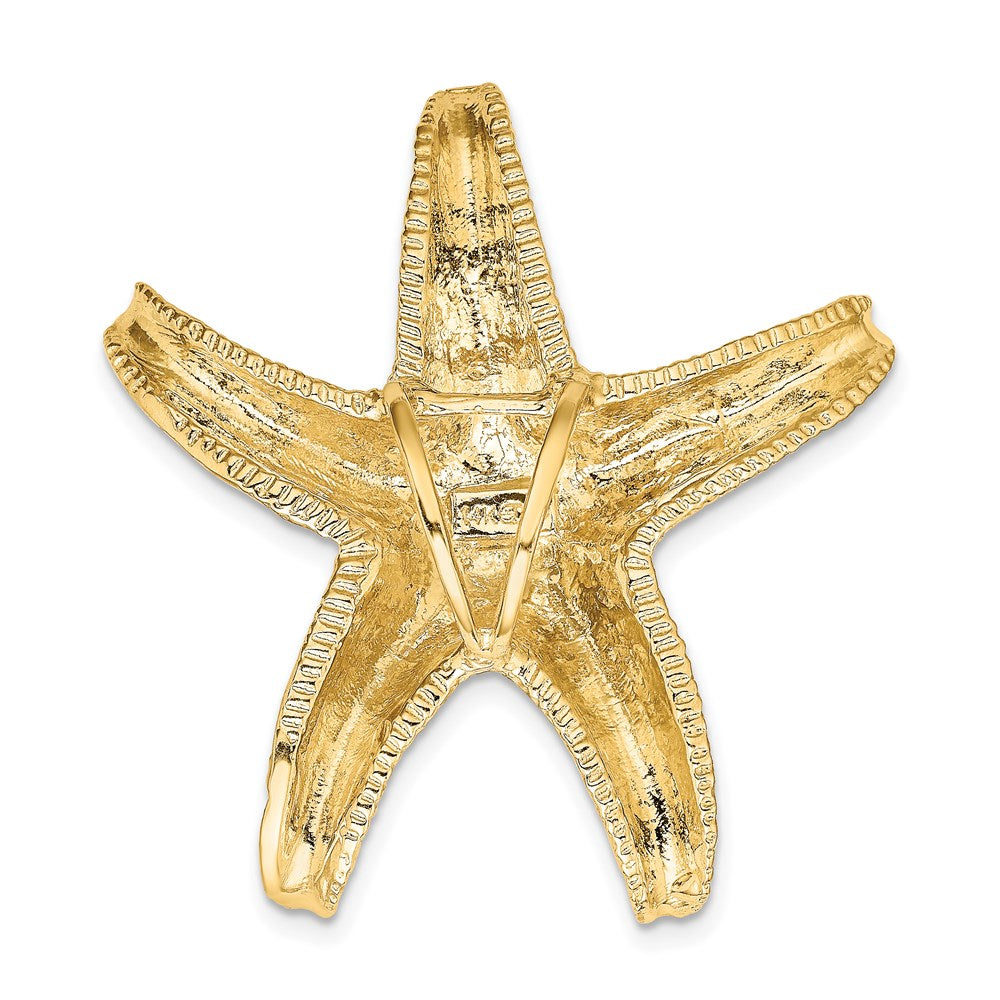 14k Yellow Gold 35.5 mm Starfish Slide (13 grams)