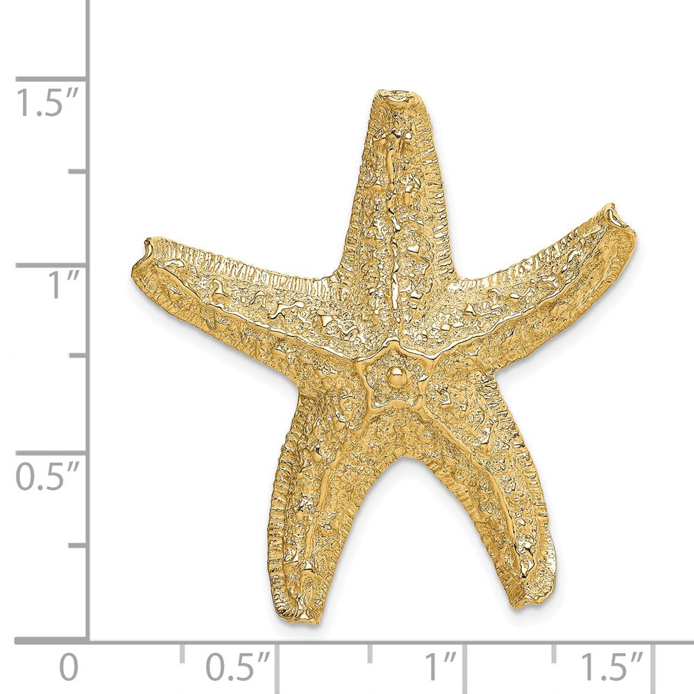 14k Yellow Gold 35.5 mm Starfish Slide (13 grams)