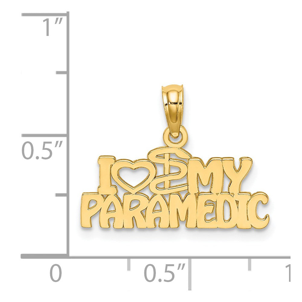 14K I HEART MY PARAMEDIC Charm (0.91 grams)