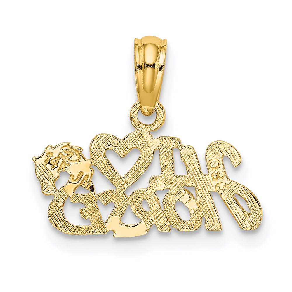 14K I HEART HORSES Charm (0.6 grams)