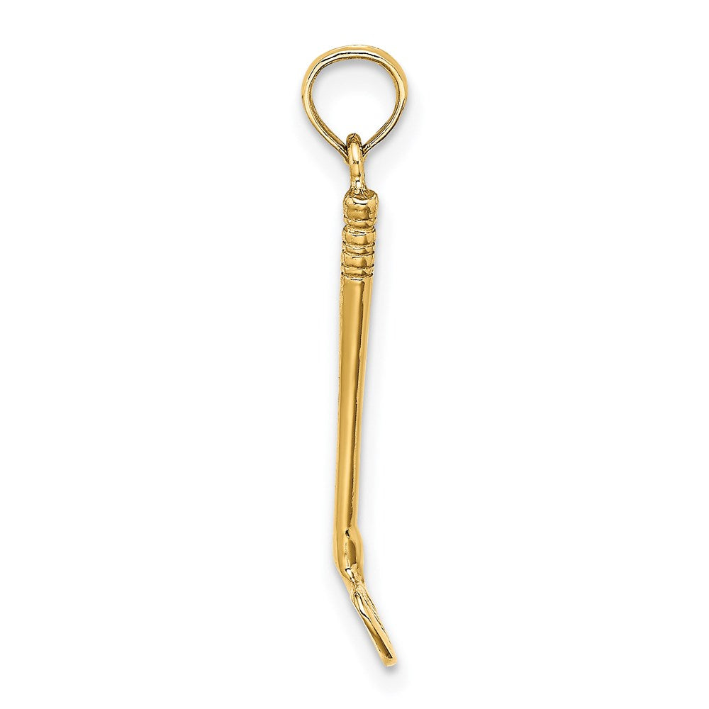 14k Yellow Gold 6 mm 3-D Club Charm (0.67 grams)