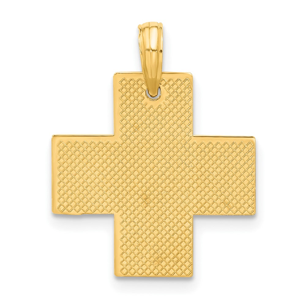 14k Yellow Gold 18.1 mm Polished Cross Pendant (2.05 grams)