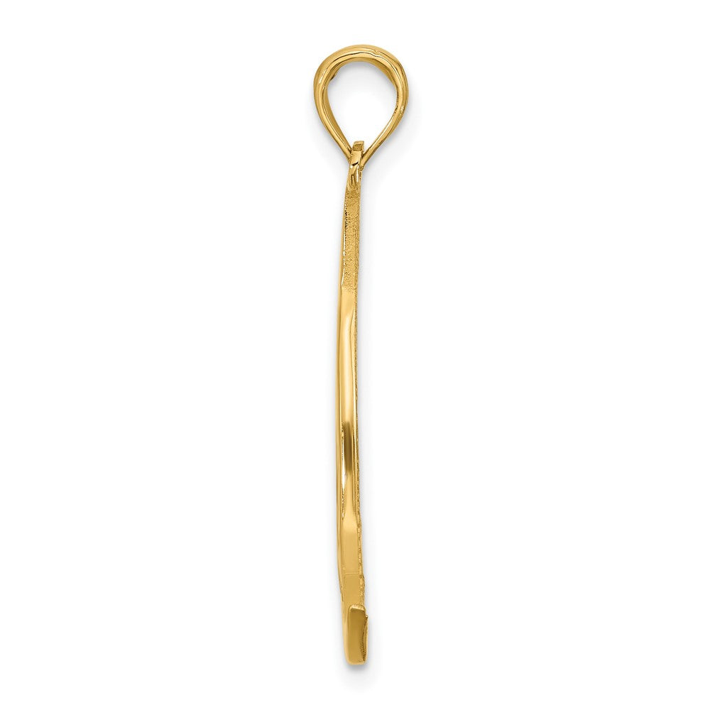 14k Yellow Gold 15 mm Polished Sailboat Charm (2.04 grams)