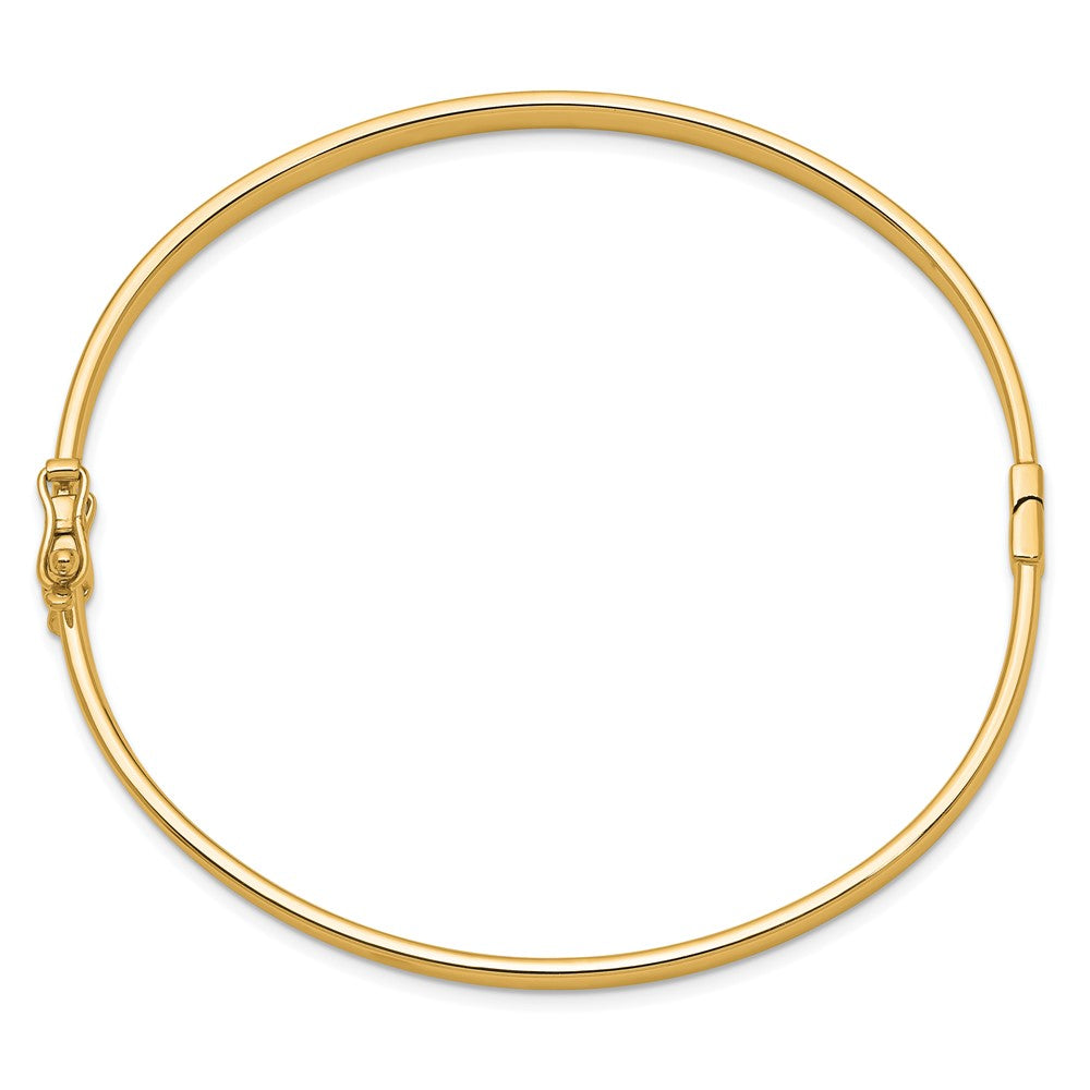 14k Yellow Gold 4 mm Hinged Bangle (5.69 grams)