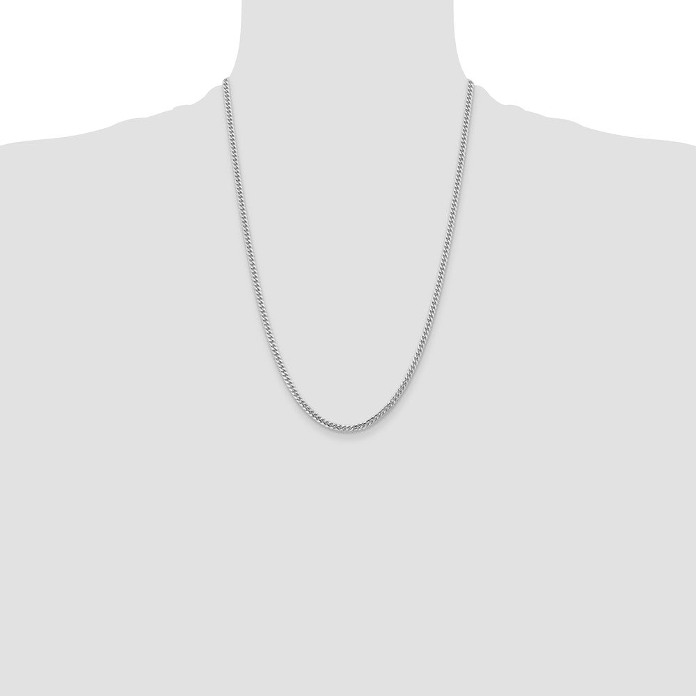 14k WG 3.5mm Solid Miami Cuban Chain (15.74 grams)