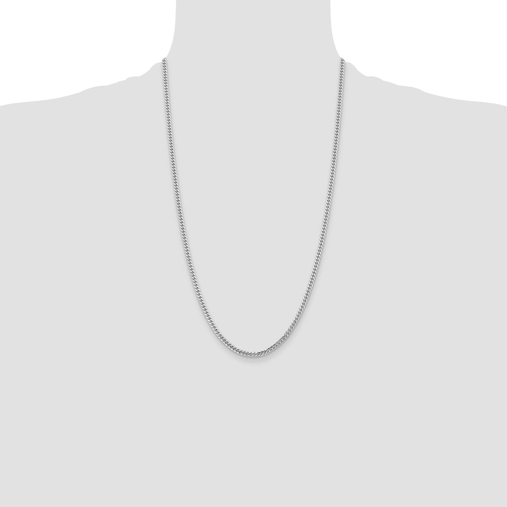 14k WG 3.5mm Solid Miami Cuban Chain (15.74 grams)