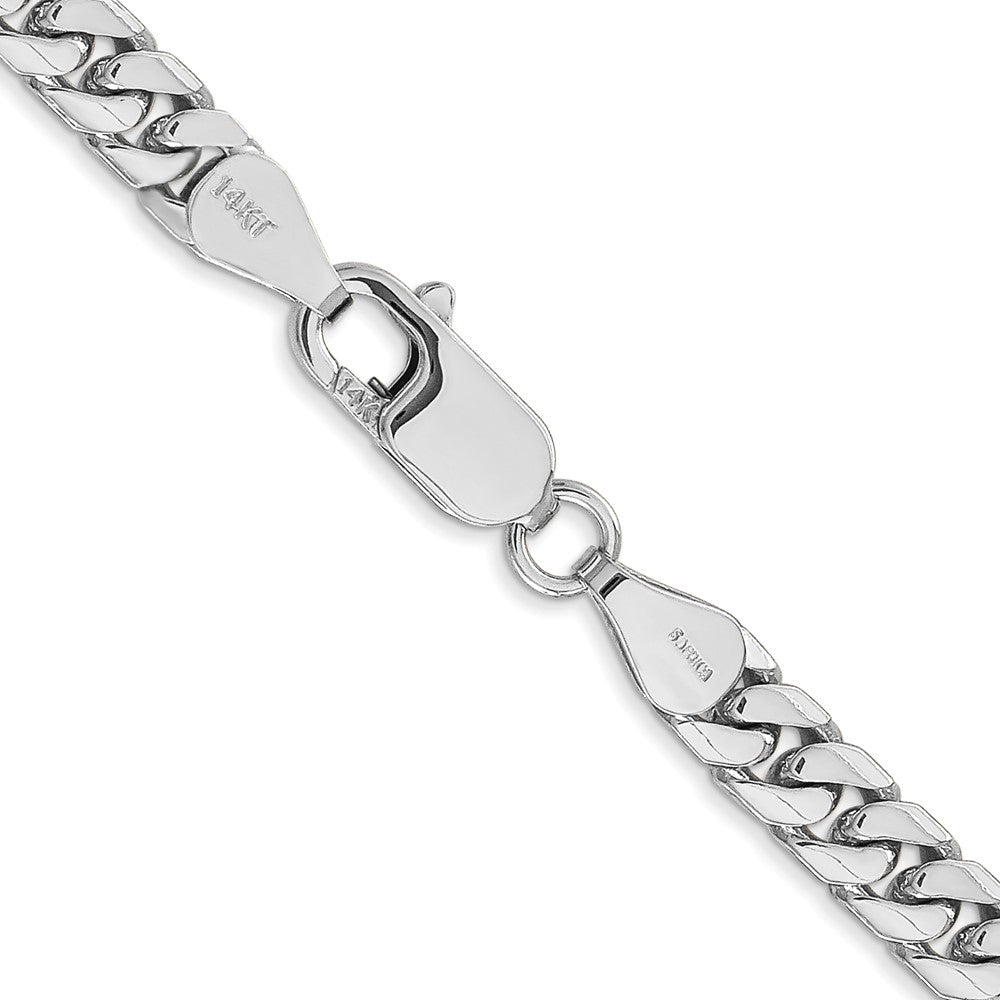 14k WG 5mm Solid Miami Cuban Chain (29.72 grams)