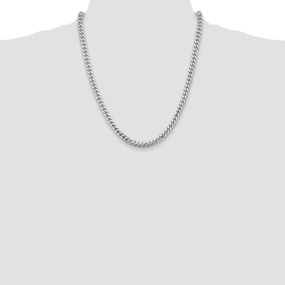 14k WG 5.5mm Solid Miami Cuban Chain (37.66 grams)