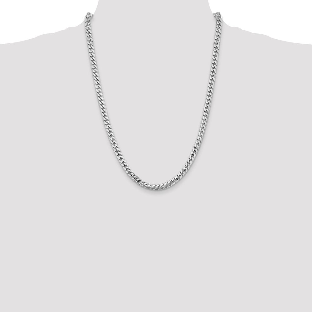 14k WG 5.5mm Solid Miami Cuban Chain (37.66 grams)