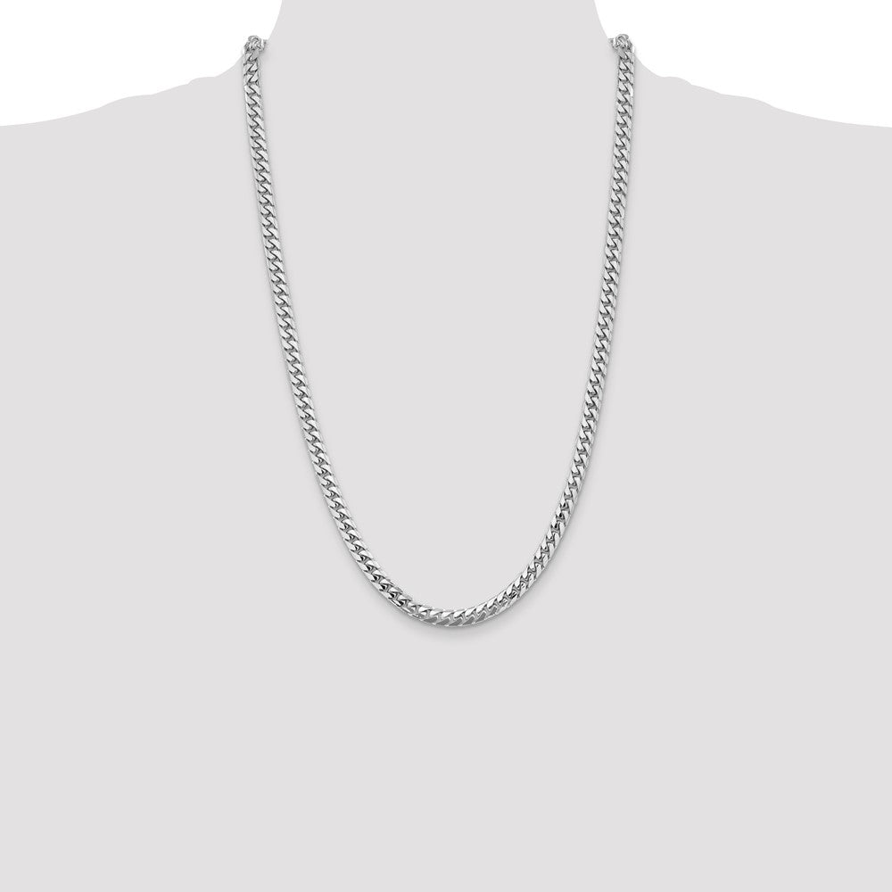 14k WG 5.5mm Solid Miami Cuban Chain (37.66 grams)