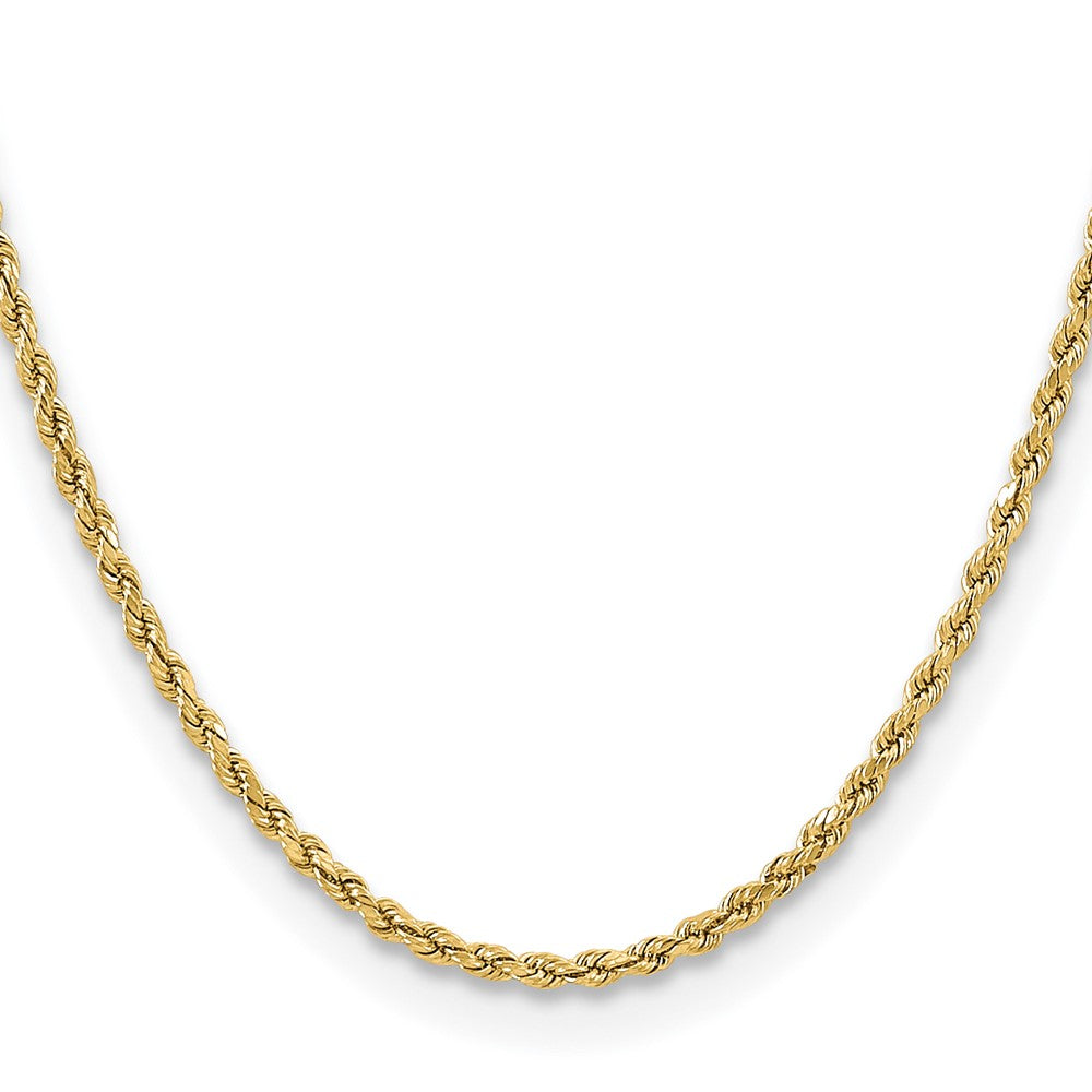 14k 3mm Semi-solid D/C Rope Chain (4.01 grams)