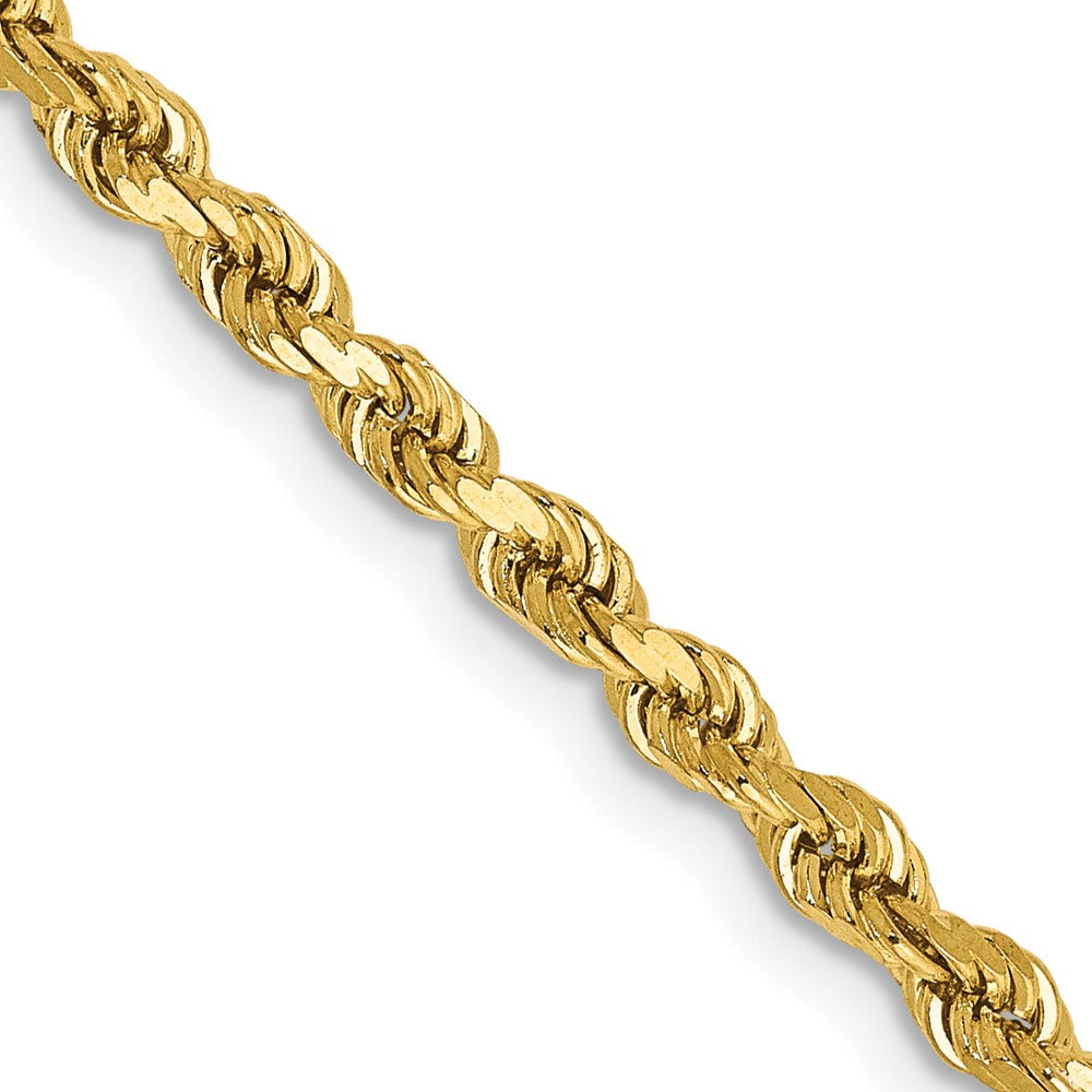 14k 3mm Semi-solid D/C Rope Chain (4.01 grams)