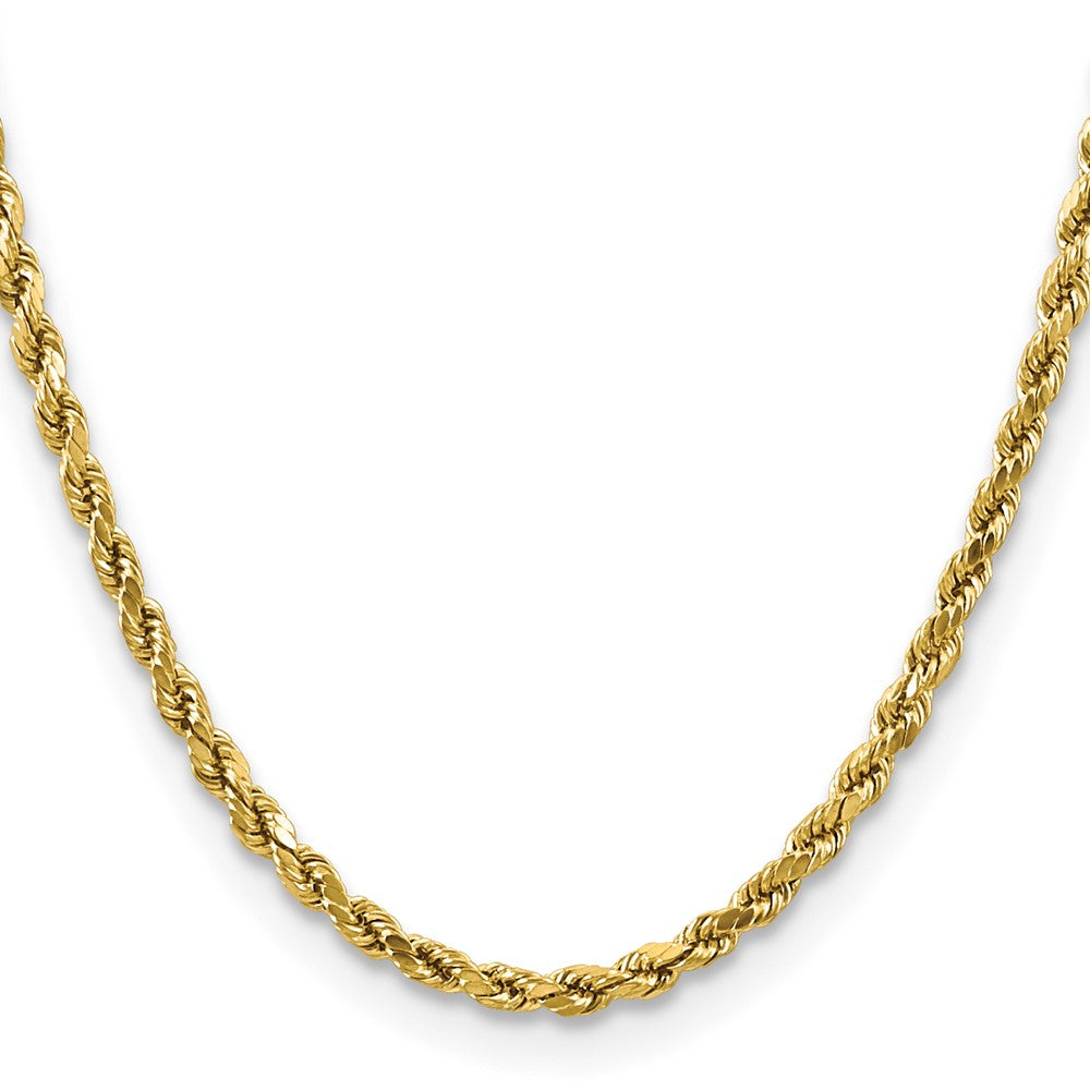14k 4mm Semi-solid D/C Rope Chain (6.07 grams)