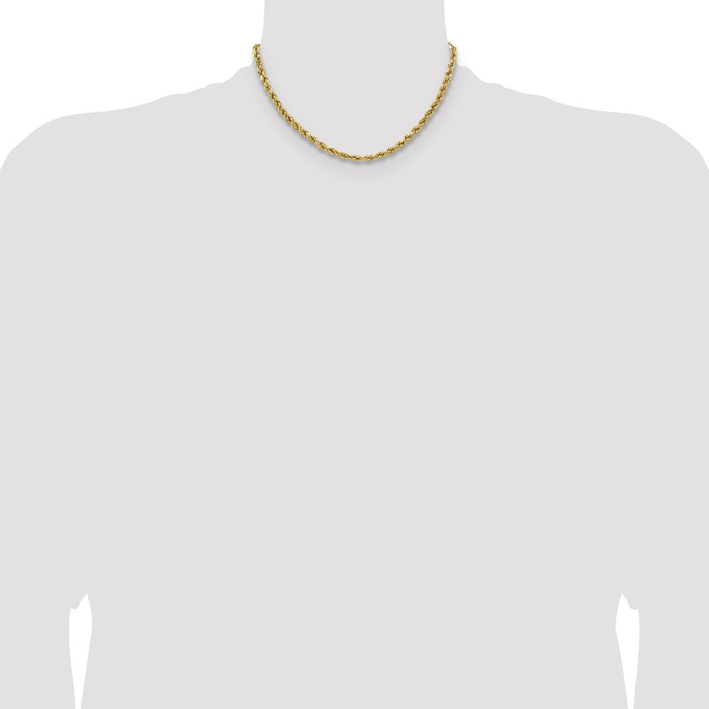 14k 4.9mm Semi-solid D/C Rope Chain (7.19 grams)
