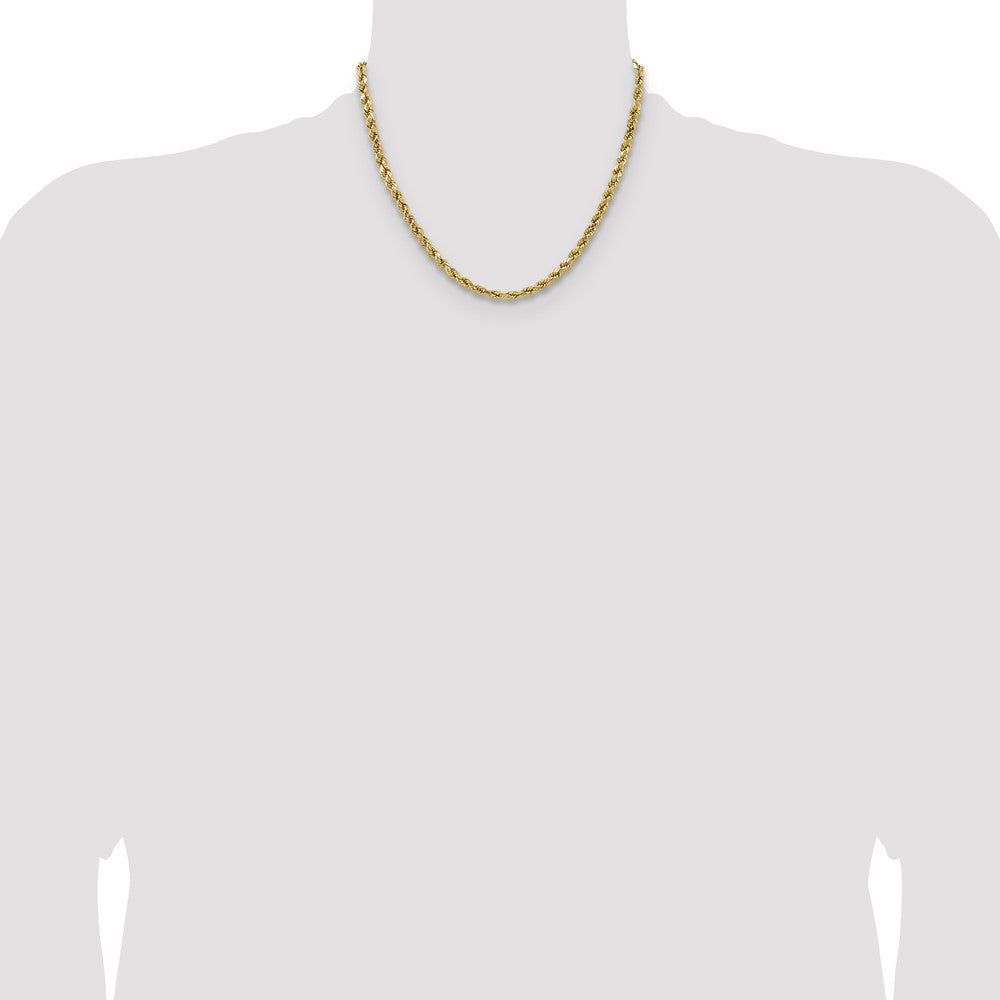 14k 4.9mm Semi-solid D/C Rope Chain (7.19 grams)