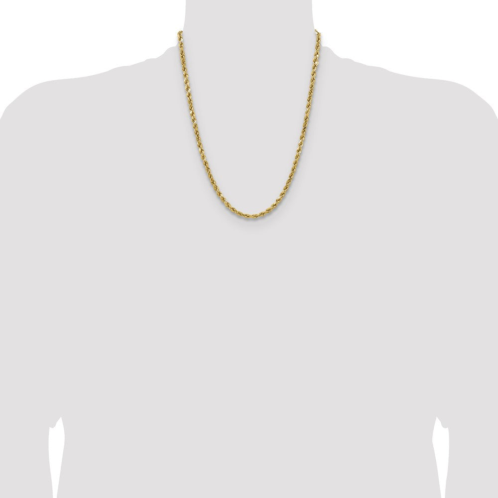 14k 4.9mm Semi-solid D/C Rope Chain (7.19 grams)
