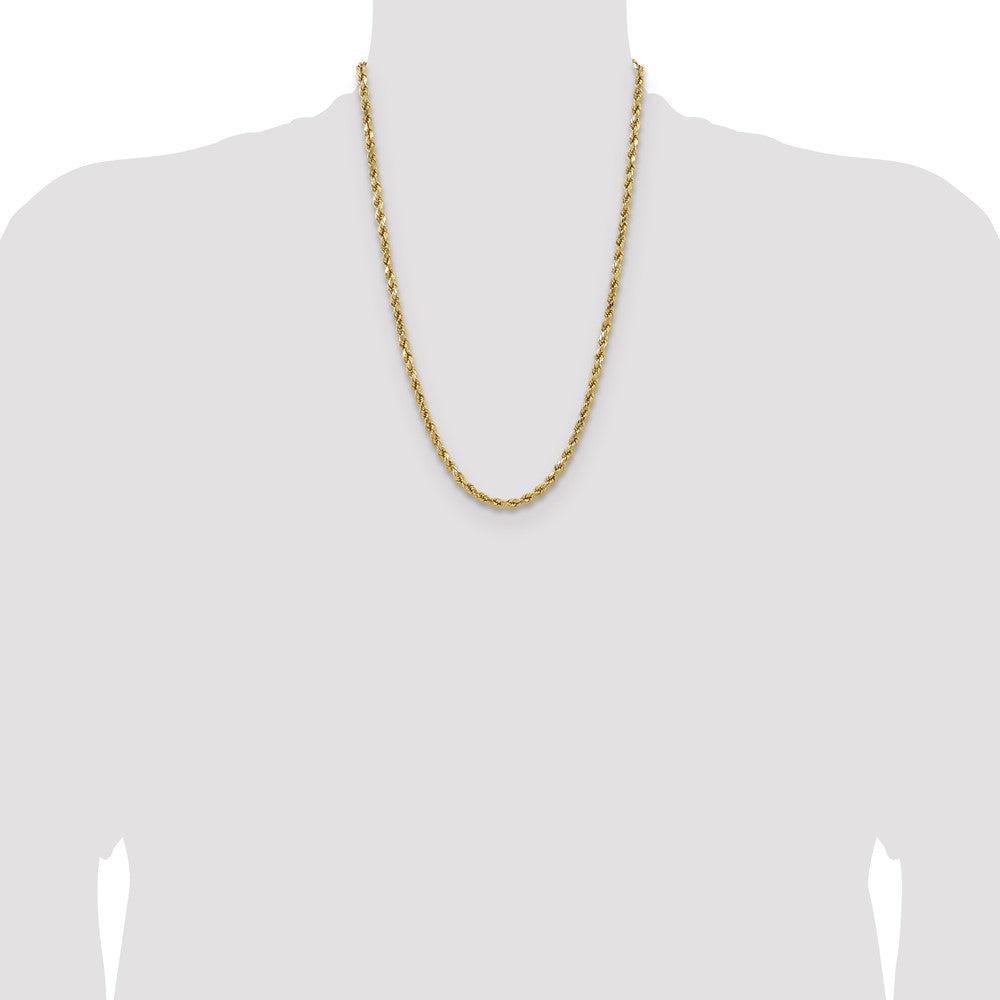 14k 4.9mm Semi-solid D/C Rope Chain (7.19 grams)