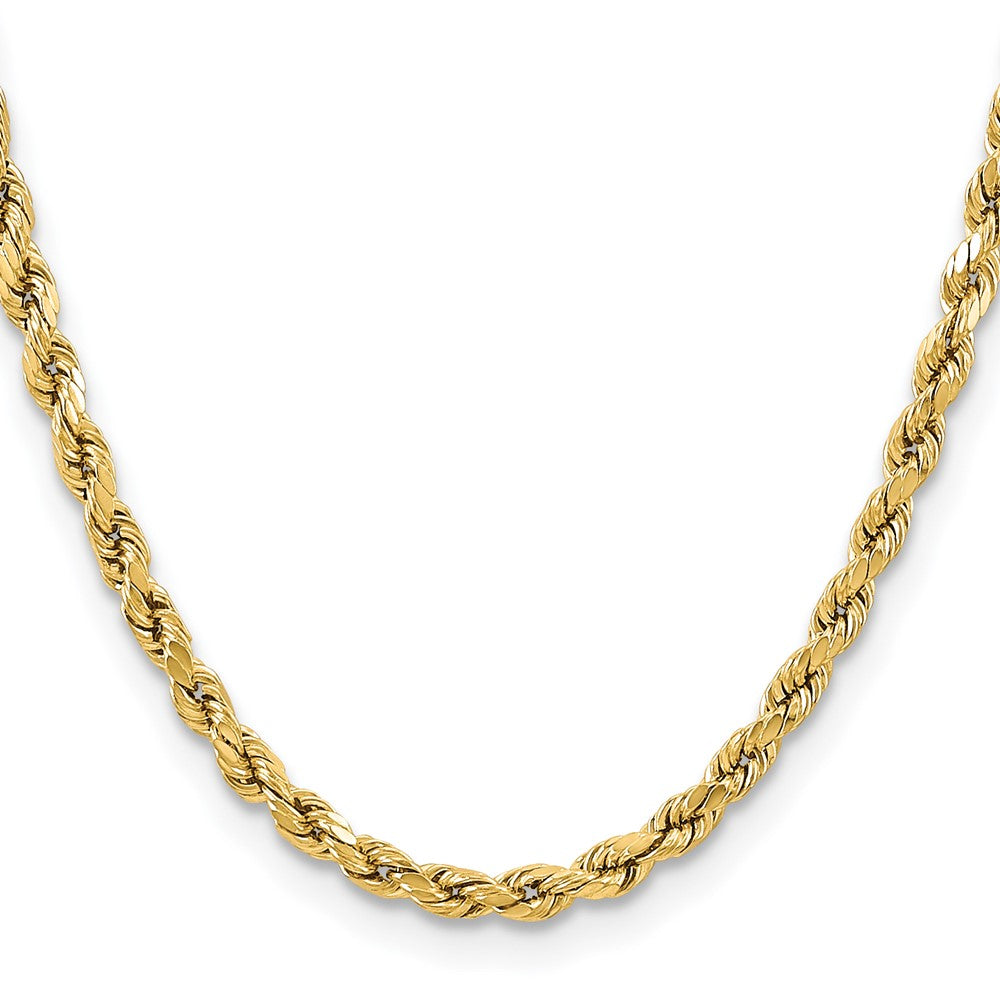 14k 5.5mm Semi-solid D/C Rope Chain (9.50 grams)