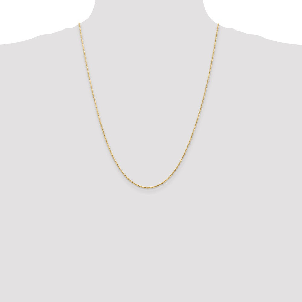 14k 1.5mm Extra-Light D/C Rope Chain (3.31 grams)