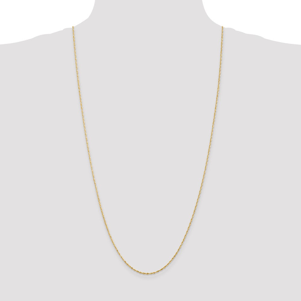 14k 1.5mm Extra-Light D/C Rope Chain (3.31 grams)