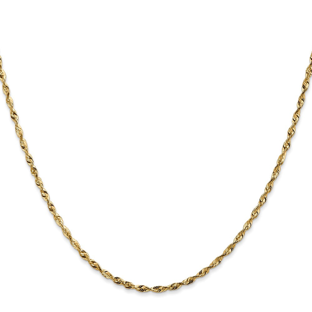 14k 1.8mm Extra-Light D/C Rope Chain (3.21 grams)