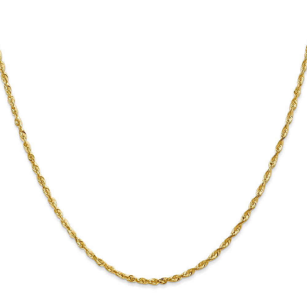 14k 2.0mm Extra-Light D/C Rope Chain (3.66 grams)