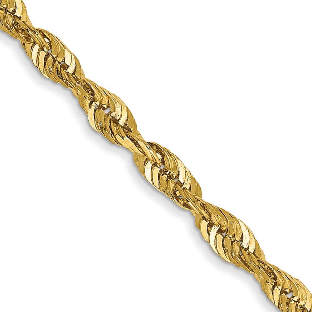 14k 2.5mm Extra-Light D/C Rope Chain (6.54 grams)