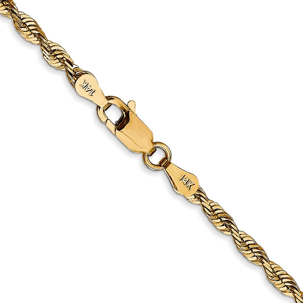 14k 2.75 mm Extra-Light D/C Rope Chain (9.44 grams)