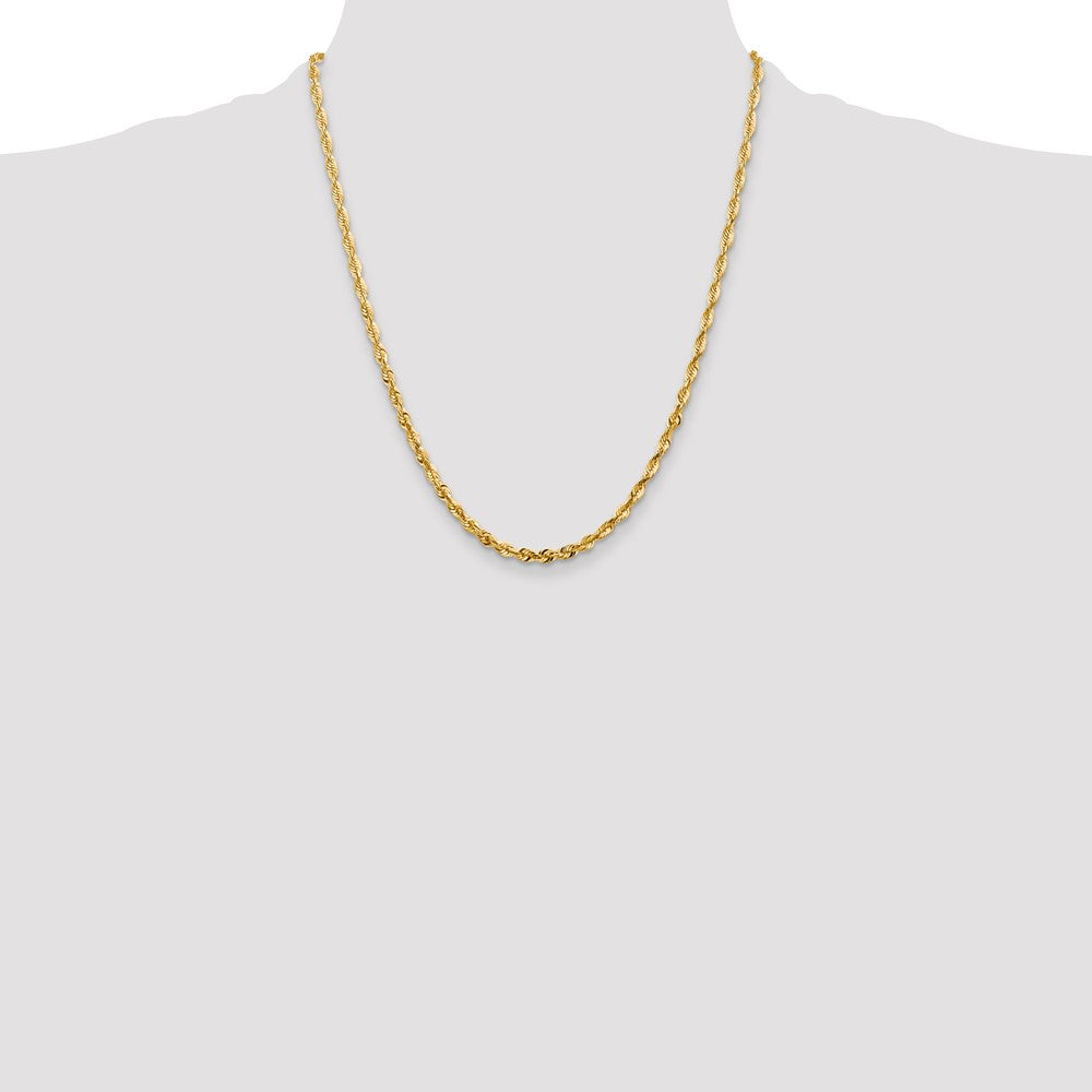 14k 4mm Extra-Light D/C Rope Chain (14.48 grams)