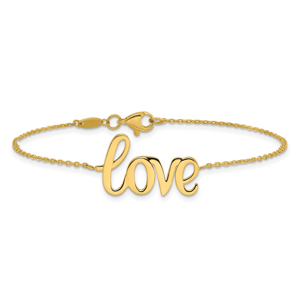 14k Yellow Gold 13 mm Polished LOVE Bracelet (1.79 grams)