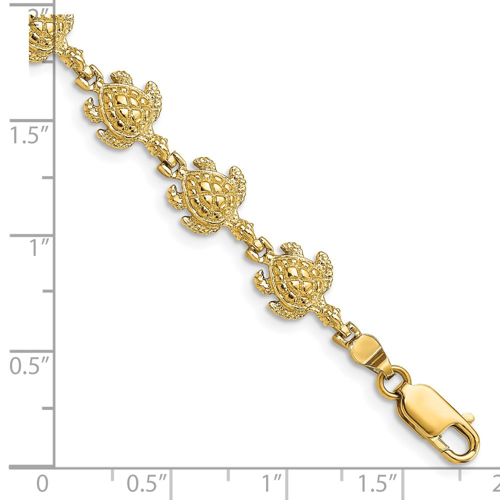 14k Yellow Gold 8.5 mm Turtle Bracelet (8.47 grams)