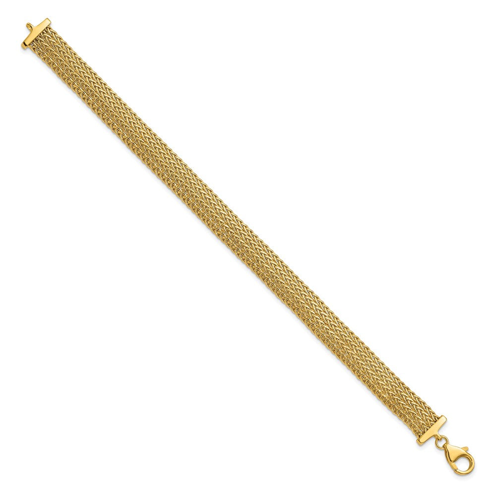 14k Yellow Gold 9.2 mm Polished Fancy Bracelet (6.54 grams)