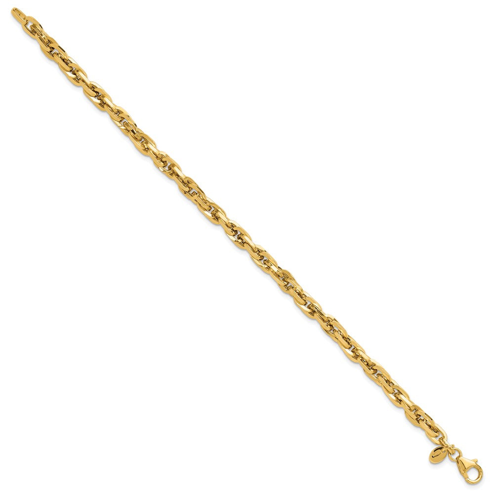 14k Yellow Gold 5 mm Polished Fancy Bracelet (5.87 grams)