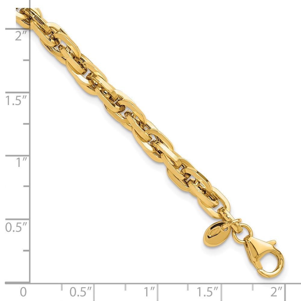 14k Yellow Gold 5 mm Polished Fancy Bracelet (5.87 grams)