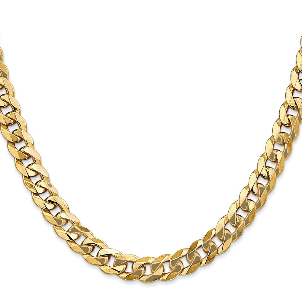 14k 8mm Flat Beveled Curb Chain (56.05 grams)