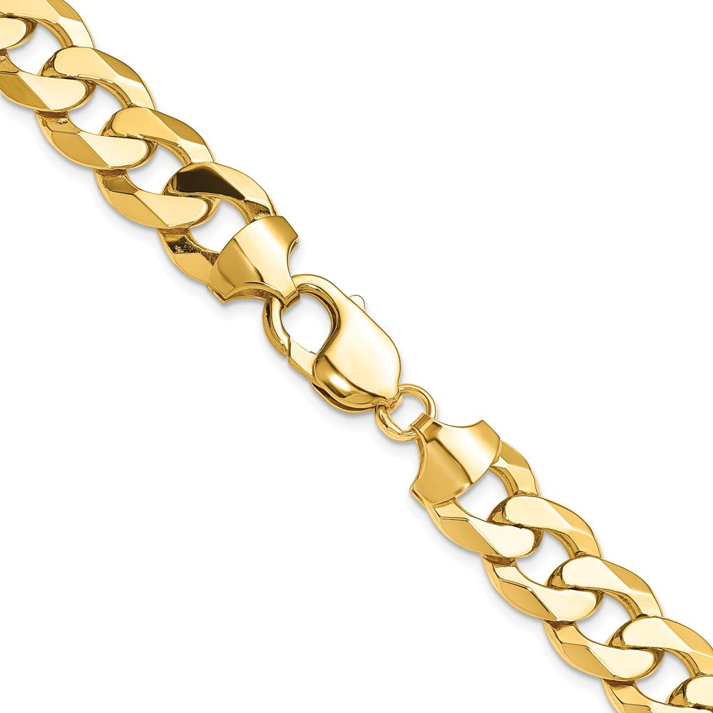 14k 12.0mm Flat Beveled Curb Chain (114.65 grams)