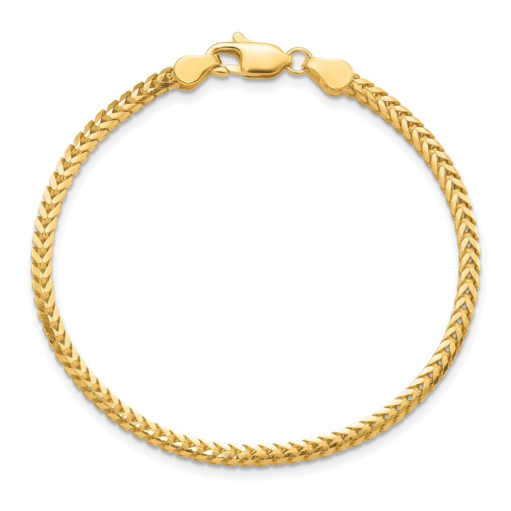 14k 2.5mm Franco Chain Bracelet (8.27 grams)
