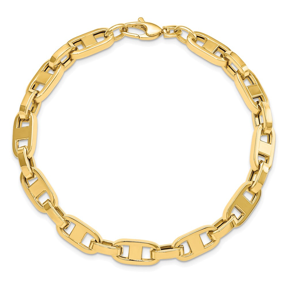 14k Yellow Gold 6 mm Fancy in Link Bracelet (11.11 grams)