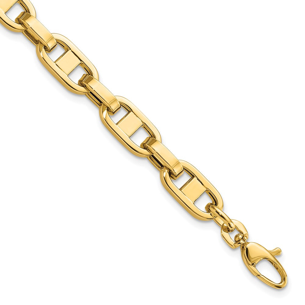 14k Yellow Gold 6 mm Fancy in Link Bracelet (11.11 grams)