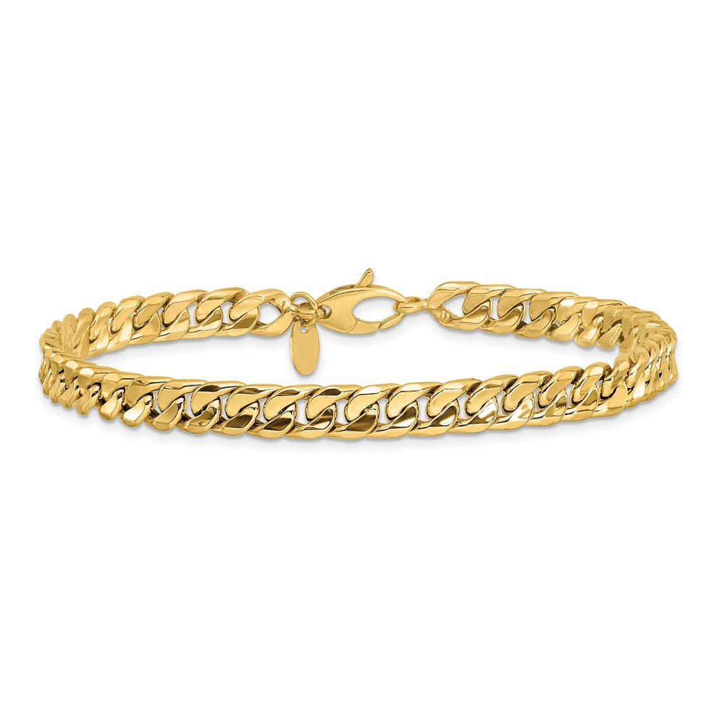 14k Yellow Gold 6 mm Polished Fancy 8.5in Bracelet (5.49 grams)