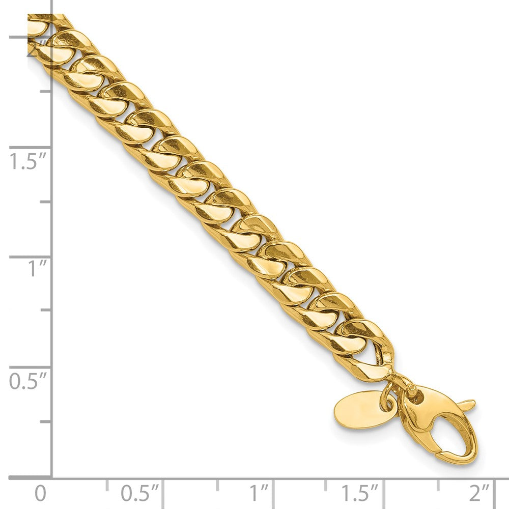 14k Yellow Gold 6 mm Polished Fancy 8.5in Bracelet